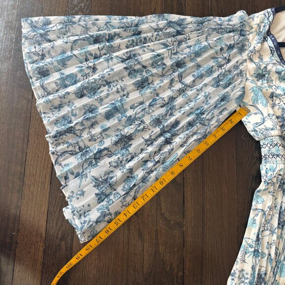 Alice + Olivia Sion Sunburst Maxi Dress Blue - Picture 14 of 15